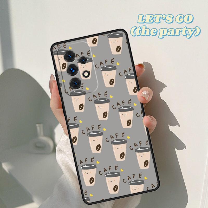 Coffee Caffeine Lover phone case For Samsung Galaxy A42 A31 A40 A51 A71 A32 A80 A91 A52 A72 A73 A20e A21S A50 A70 A11 A12 Cover