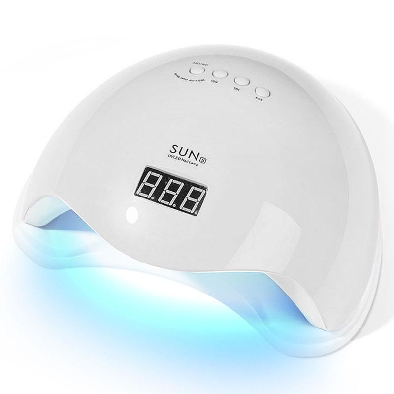 

LINMANDA SUN5 Nail UV LED Lamp Nails Dryer Gel Nail Polish With 4 Timers Automatic Sensor LCD Display Professional Nail Lamp USB білий