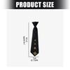 Punk Necktie With Adjustable Elastic Strap And Metal Insect Decors For Men Women Dark Fashion Cosplay Uniform Accessory