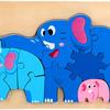for Toddlers3 4 5 Years Old, Colorful Wood Peg Puzzles, Animal Shape Educational Toddler Learning