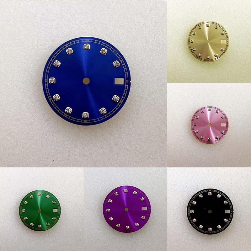 Movement Watch Literal 28.5mm NH35 Automatic Dial NH36 Golden Solar Pattern Edge Watch Accessories