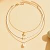 Elegant Tassel Starfish Shells Necklace Metal Clavicle Chain Exquisite Charm Choker