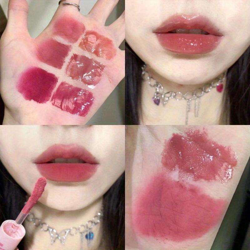 

Двойной блеск для губ Sexy Red Lip Makeup Lip Mud Mirror Water Gloss Lip Glaze Matte Lipstick Waterproof Korean Cosmetics
