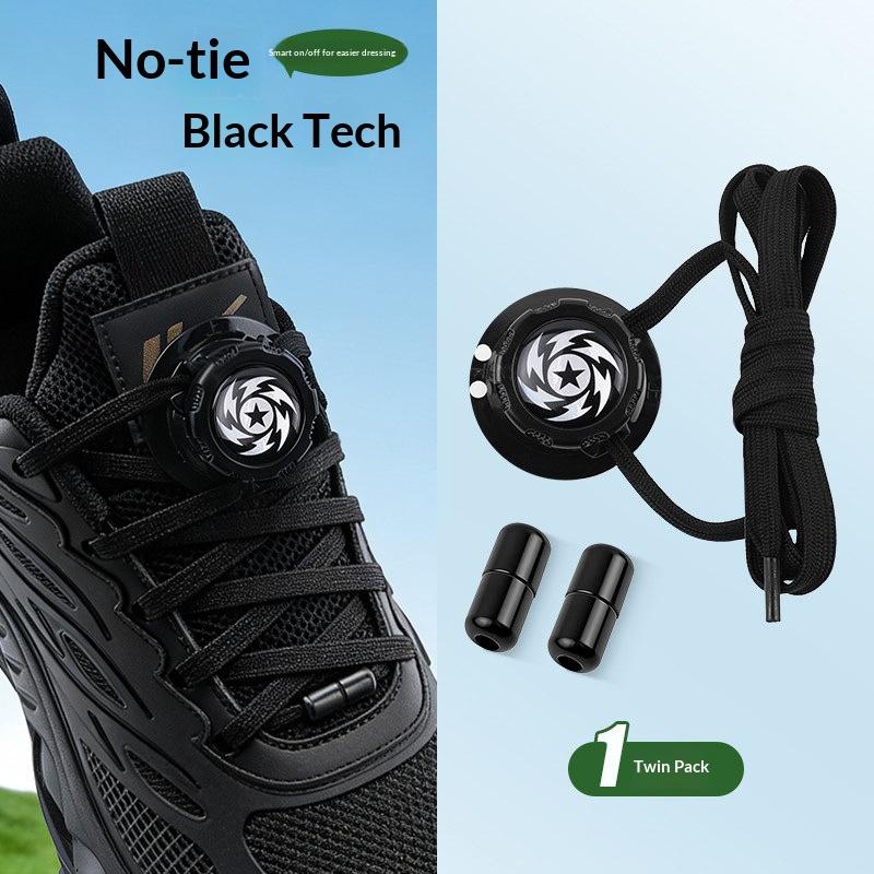 Swivel Buckle Laces Adults Kids Unisex Shoe Accessorie No Tie Shoelaces Automatic Shoe Laces Flat Shoelace Casual Shoes Sneakers