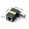 Cablecc 360 Degree Rotating CAT6 UTP Male to Female Adapter for RJ45 8P8C 1000Mbps LAN Ethernet Networks