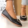 Fashion Plus Size 2025 Hot Sale Women's Flats Outdoor Crystal Soft Bottom Slip On Flats High Quality Casual Daily Walking Shoes Zapatos
