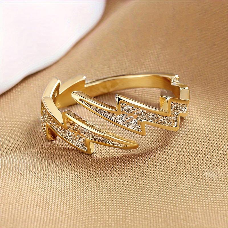 Open Lightning Niche Trend Ring Women, Personalized Street Style Accessories, Asian Chinese Frigid Style