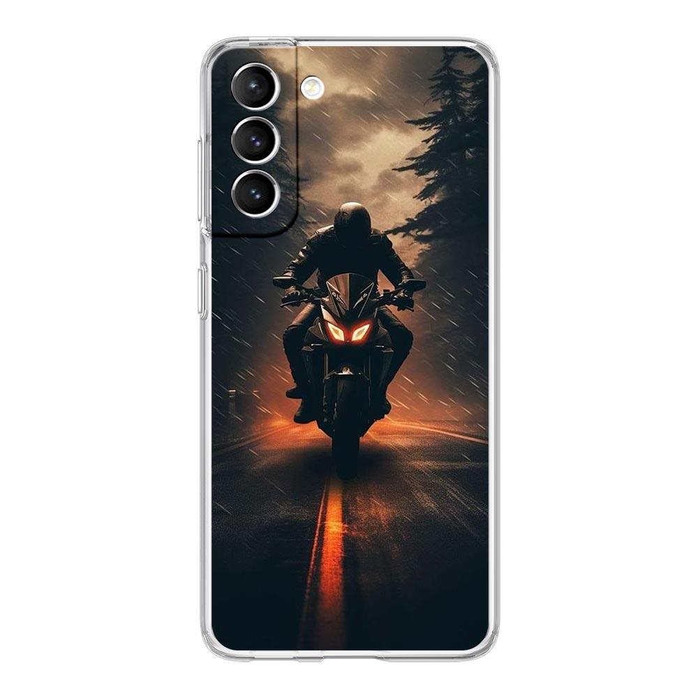 Phone Case For Samsung Galaxy S25 S24 S23 FE S22 Ultra S20 S21 5G S10 S9 Plus S10E S8 Soft Cover Moto Cross Motorcycle Sports