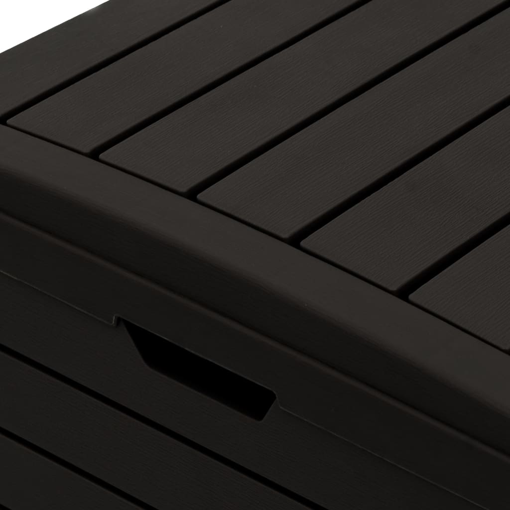Outdoor Trash Bin Black 78 X 41 X 86 Cm Polypropylene