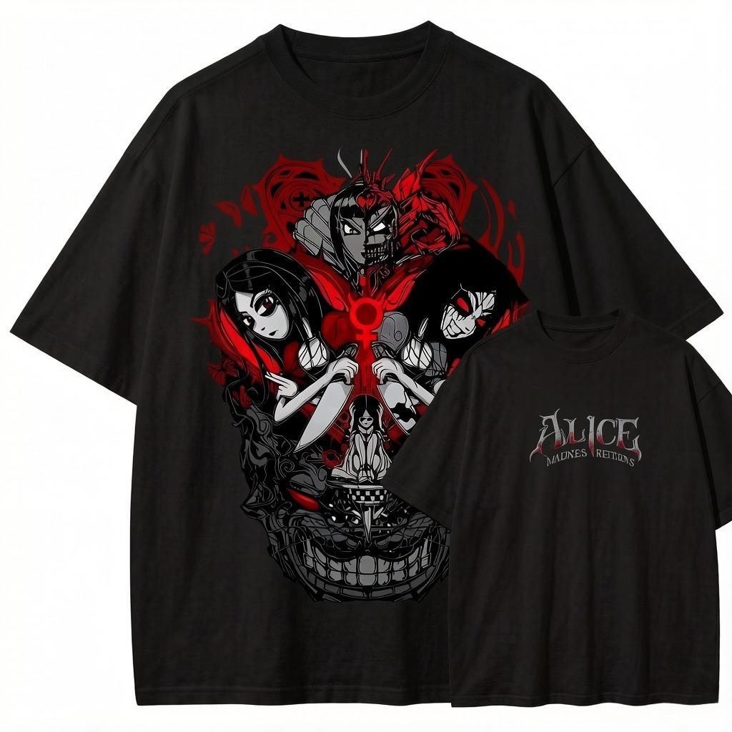 Anime Lover Washed T Shirt Year Round Clothing Personality Clothes Plus Size Unisex High Quality Hot Product Tee