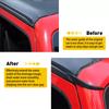 1Pair Car Rain Gutter Extensions Roof Water Guard Diversion Channel Slot For Jeep Wrangler Jk Jku 2007-2018 External Accessory