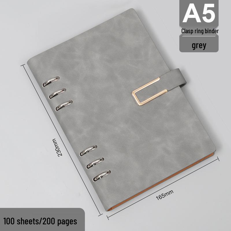 A5/B5 Loose-leaf Notepad: Business Meeting Notebook with Detachable Pages and Custom Logo Printing