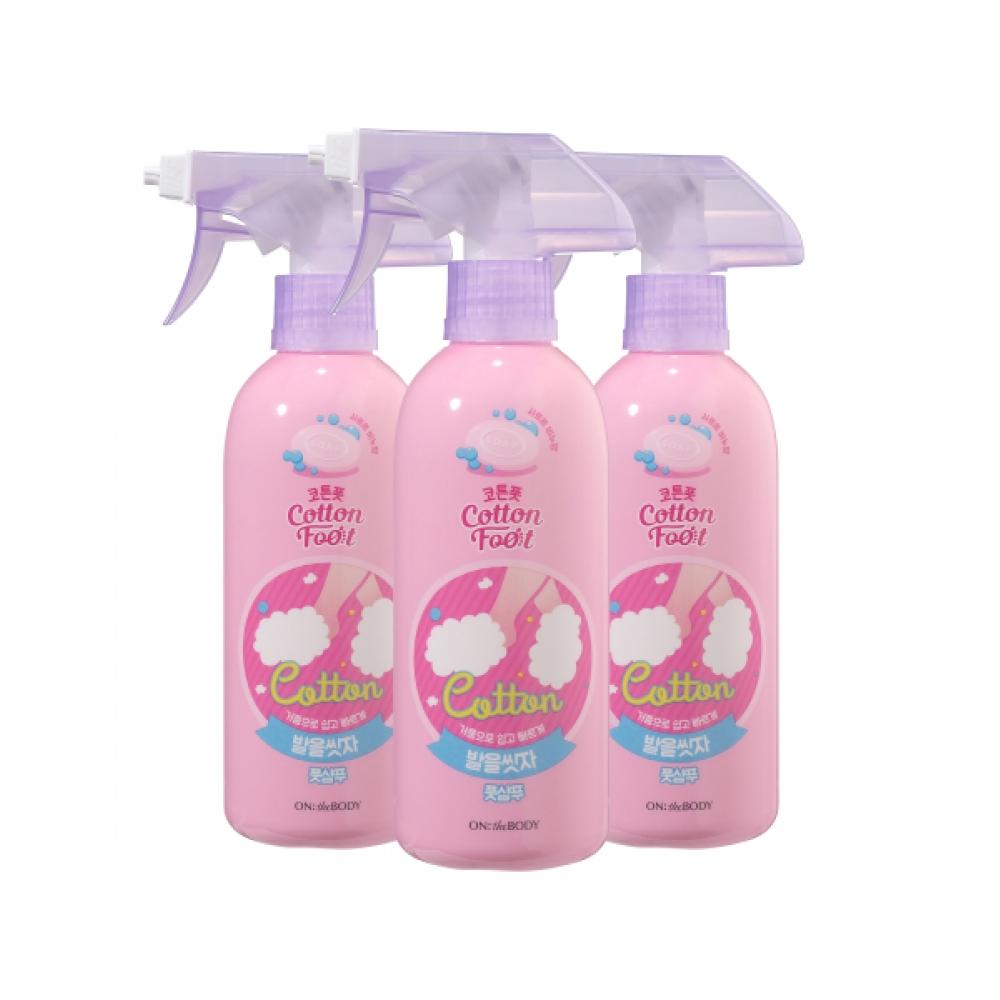 Onthebody Хлопковый Гель для Мытья Ног Let S waSh Your Feet Шампунь-Мыло для Ног Аромат 385 мл X 3 NONE