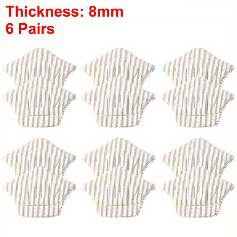 3 paires/6 paires Semelles Patch Protège-talons pour Chaussures de Sport Autocollant Arrière Taille Ajustable Anti-usure Coussinet de Pied Insert de Coussinet