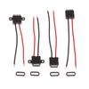 1 Pz Connettore USB Tipo C Impermeabile Cavo di Saldatura Presa Femmina Ricarica Rapida Tipo-C Interfaccia di Ricarica Jack