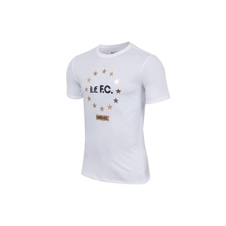 Men s Nike Alphabet Printing Sports Round Neck Pullover Short Sleeve White T-Shirt AH8520-100 XXL