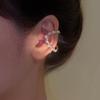 Elegant Geometric Pearl & Cubic Zirconia Ear Cuff - No Piercing Required