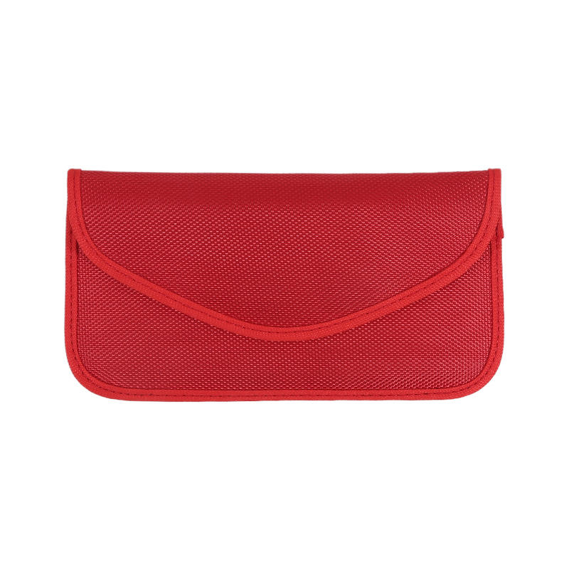 Faraday Bag Car Keys Signal Blocker Remote Control Shielding Protector Key Case Solid Color Portable Safe Lock Keys Pouch