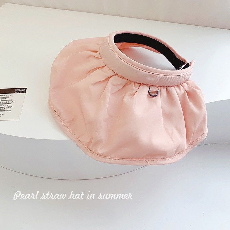 

Шляпа-ракушка, защита от солнца, защита от УФ-излучения, полый цилиндр, лицевая маска, летняя универсальная велосипедная шапка. Sun Hat розовый