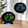 Personalizovaný elektronický LED budík s digitálním zobrazením sekund, stolní dekorace s ambientním osvětlením, USB stolní hodiny s automatickou regulací jasu