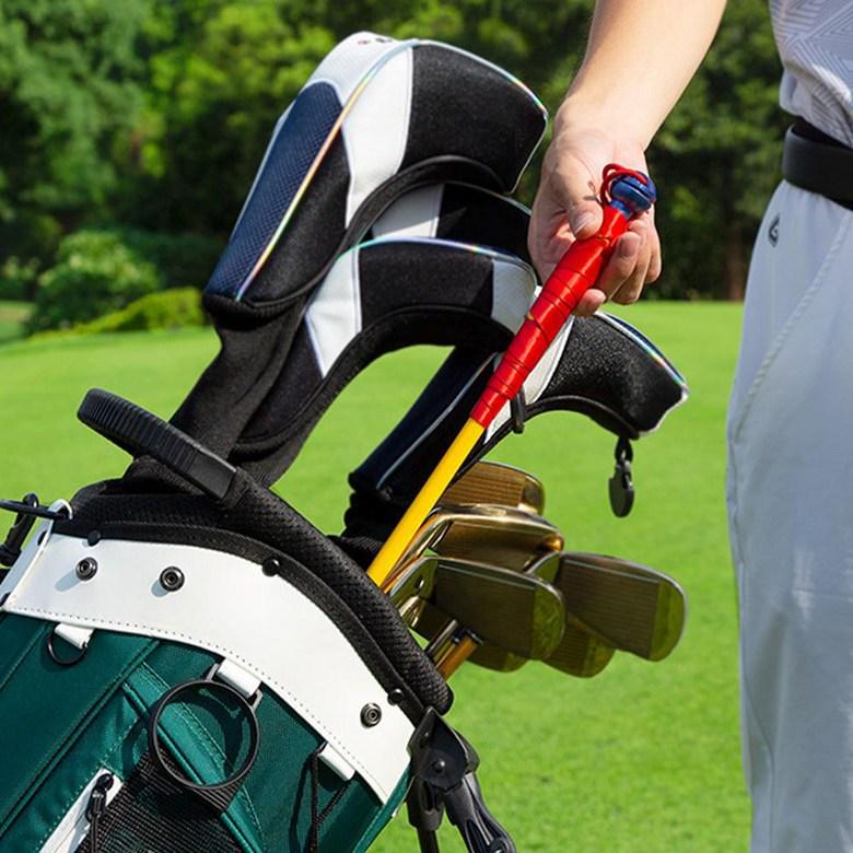 W126 Golf Schwungtrainer: 70CM Haltungs-, Rhythmus- & Übungsstock mit bunten Bändern für den Innenbereich