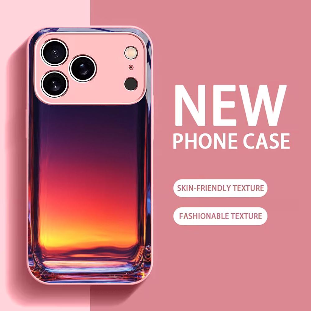 Gradient Glass Madam Protect PhoneCase Glass PhoneCase for iPhone 17 16 15 14 13 12 11pm Pro Plus Dropresistant Cellphone Female