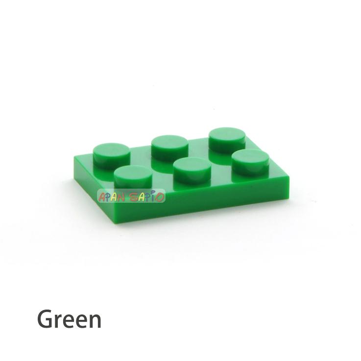 50pcs DIY Building Blocks Thin Figures Bricks 2x3 Dots 12Color Educational Creative Size Compatible With 3021 Toys for Children