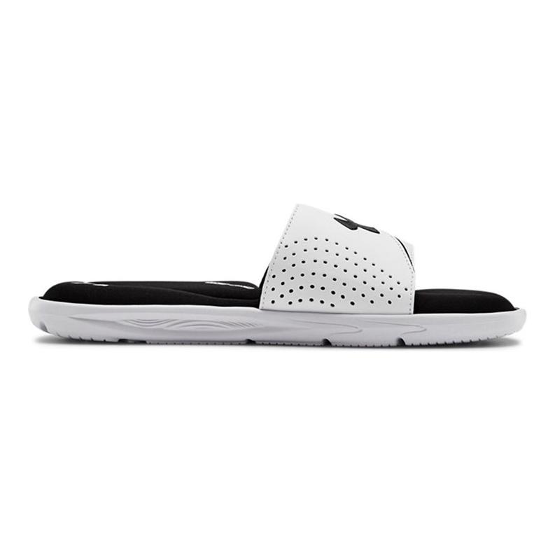 Under Armour Ignite 6 Slide Weiß Schwarz Herren Sneaker 3022711-100