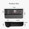 NBNY6 Suede Seat Side Storage Pocket for Car Seat Gap Filler Box for Seat Leon 5f Ibiza 6l 6j Leon 1p Cushion Altea Xl Leon Mk