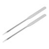 2pcs Makeup Foundation Spatula Professional Double Head Stainless Steel Cosmetic Mixing Makeup Spatula for Makeup Tool