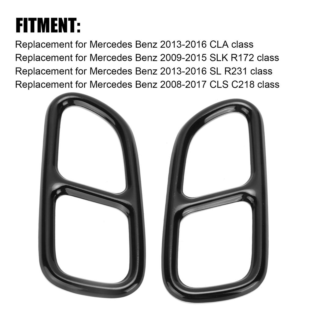 Avgasrörspets Trim Ram Fyrdubbla Utlopp Ersättning för Mercedes- CLA SLK R172 SL R231 Avgasrörspets Trim Bakre Rör Dekoration