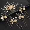 2/4/5Pcs Crystal Bridal Hair Accessories Sparkling Bride Headpiece Set U-shaped Hairpin Pin  Party