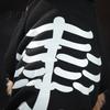 Festive Pet Dress Up Halloween Dog Jumpsuit, Glow-in-The-Dark Skeleton Onesie, Spooky Small Onesie Four-Legged Clothes for Dogs Trick-or-Treat Outfit