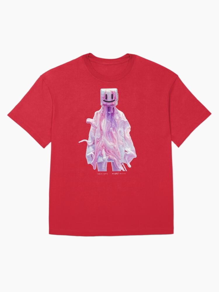 Liquid Television Smiley Happy - Variant 2 [Futuristic Liquid Acrylic Television Head] Oversized Unisex T-Shirt