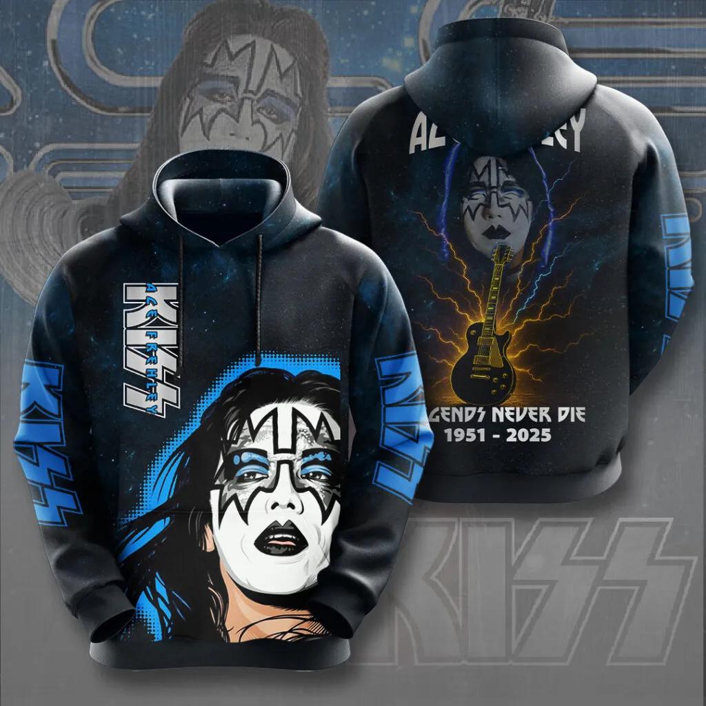 Rock KISS Kapuzenpullover Sweatshirt Männlich 3D-Druck Herren Damen Hip Hop Trend Trainingsanzug Pullover Jacke Übergroß Y2k Herren-Hoodies