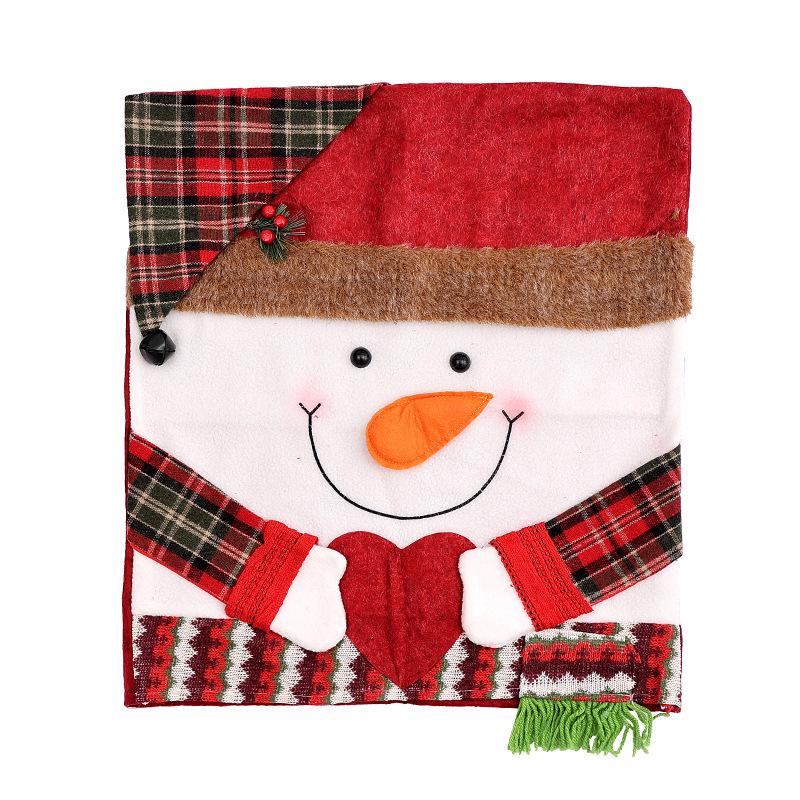 High-Grade Christmas Ornament Hat Chair & Doll Stool Covers for Home Party Decoration