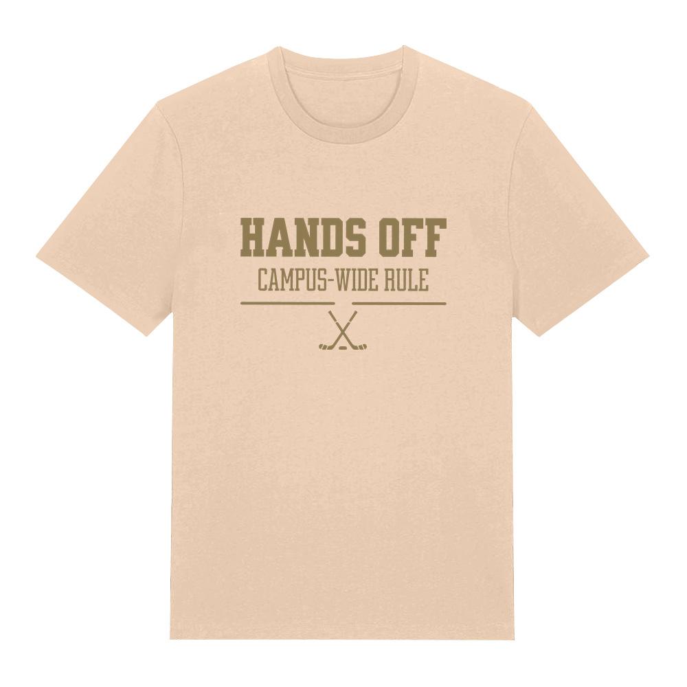 Hands Off Campus Wide Rule Graphic T Shirts Off Campus Hockey T-shirt Cotton Comfortable Tees  Fashion Unisex Top Breathable Y2K