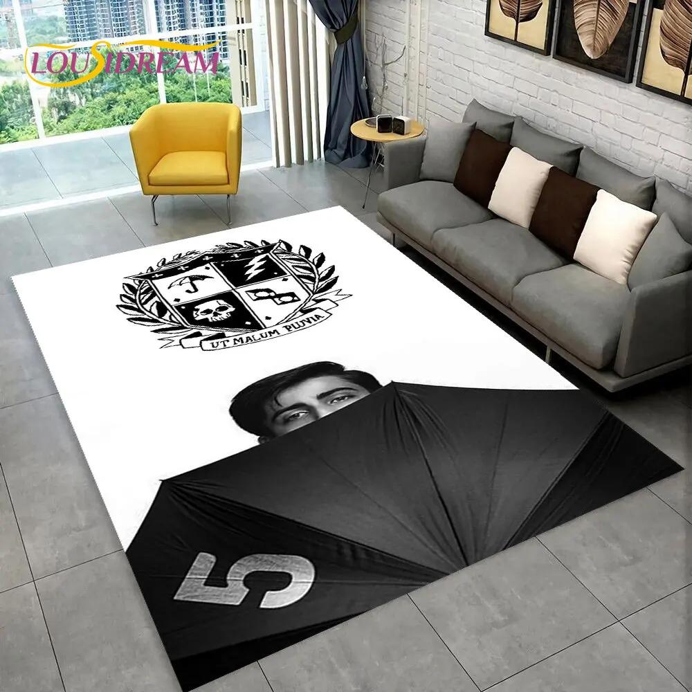 Kobercový koberec The Umbrella Academy TV Film, Koberec pro domácí obývací pokoj ložnici pohovku rohožku dekorace, dětská hrací protiskluzová podložka 3D