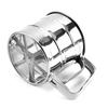 Mesh Flour Sifter Sugar Shaker Baking Icing Sieve Mechanical Metal