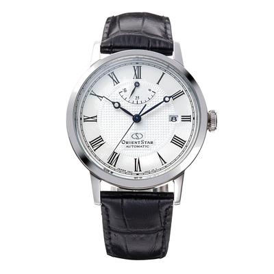Ceas pentru bărbați Orient Star Elegant Classic Automatic Fabricat în cu Alb și Argintiu RK-AU0002S, Japonia, Garanție a producătorului de 2 ani,