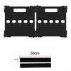 2 Pieces Modular Pedalboard Interlocking with Adjustable Feet AntiSlip Pedal Board