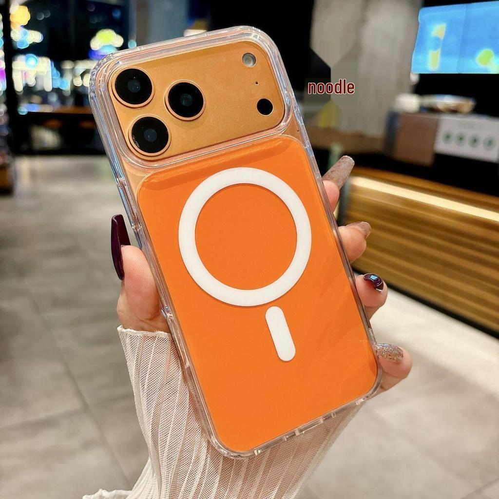 Magnetic Clear Acrylic Case for iPhone 13-17 Pro Max - Full Coverage