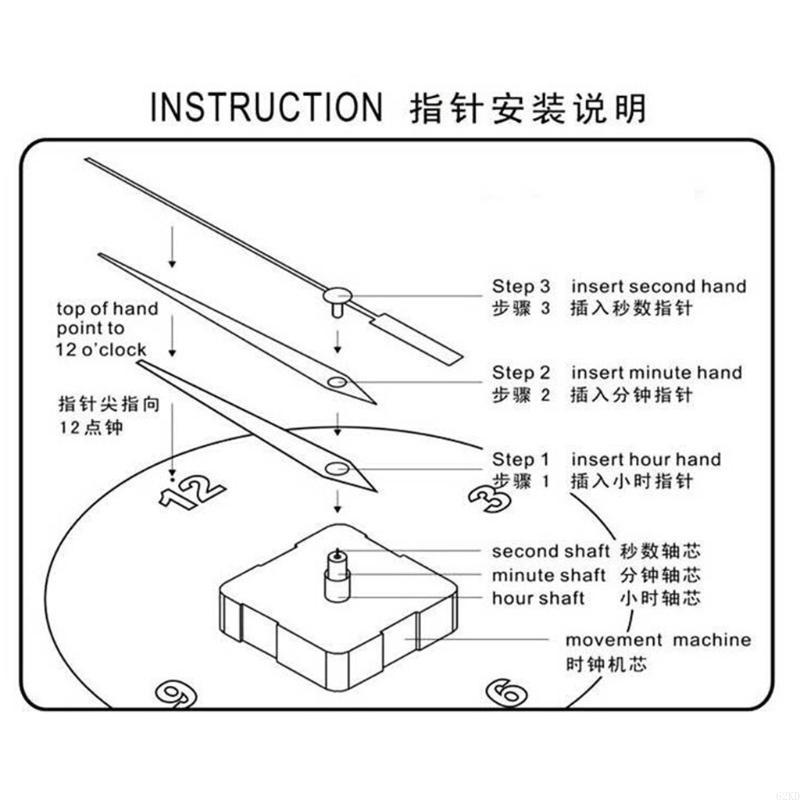 

62KD Часовой механизм Механизм Работает от батарейки Сделай сам Ремонт Замена CHINA