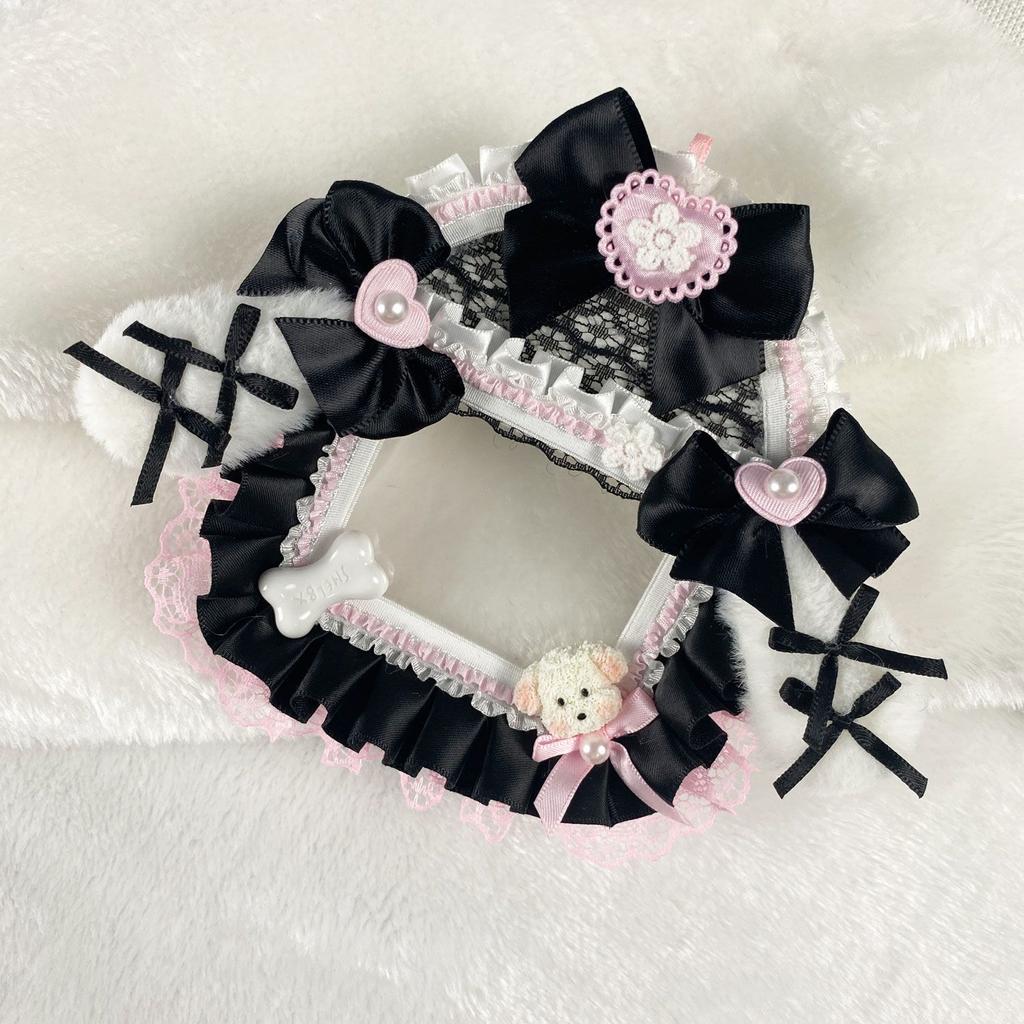 Taschenanhänger Ita-Taschenzubehör Idol-Foto-Displaykarten-Schutz Itabag-Dekoration Kartenhalter Spitze Hund Y2K-Zubehör Cute Core