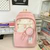 School bag cute girl backpack school bag female star junior high school girls high school students large capacity popular backpack tide