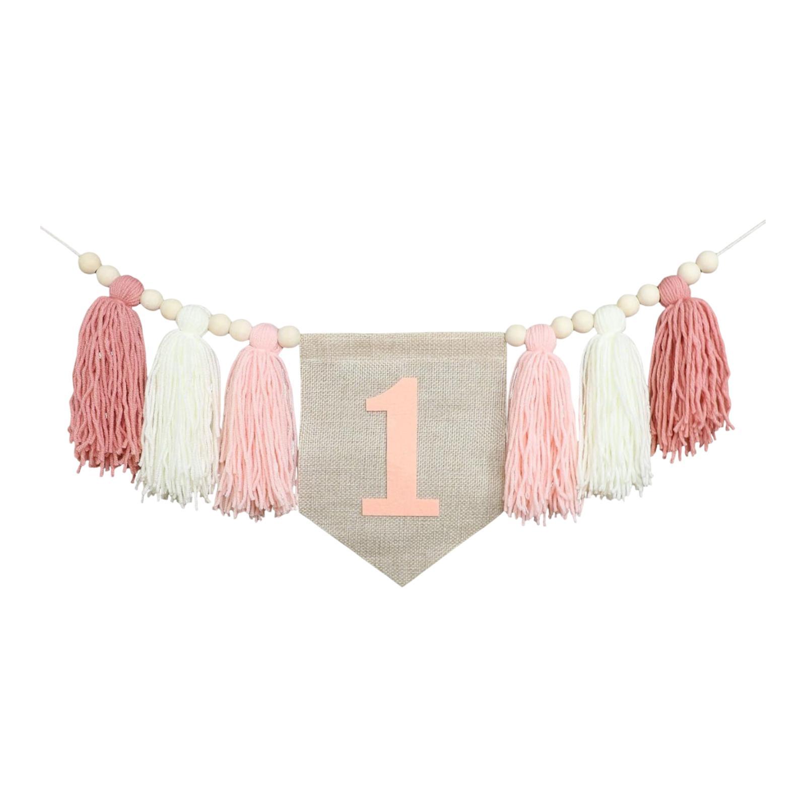 

1ST Birthday Highchair Banner Decoration Photo Prop Birthday Party Birthday розовый