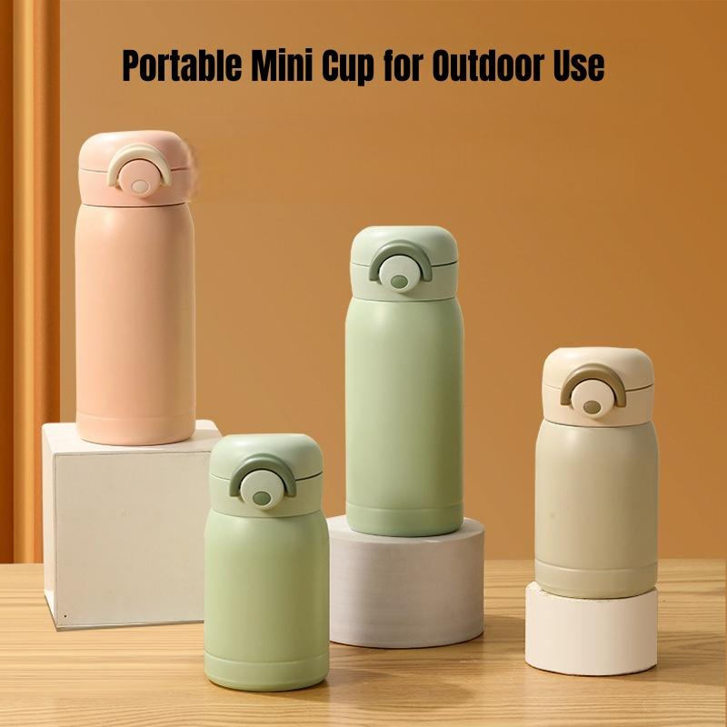 1PCS 220/350ml Mini Thermos Cup Pocket Cup Stainless Steel Thermal Coffee Mug Vacuum Flask Insulated Hot Water Bottle Kids Gift