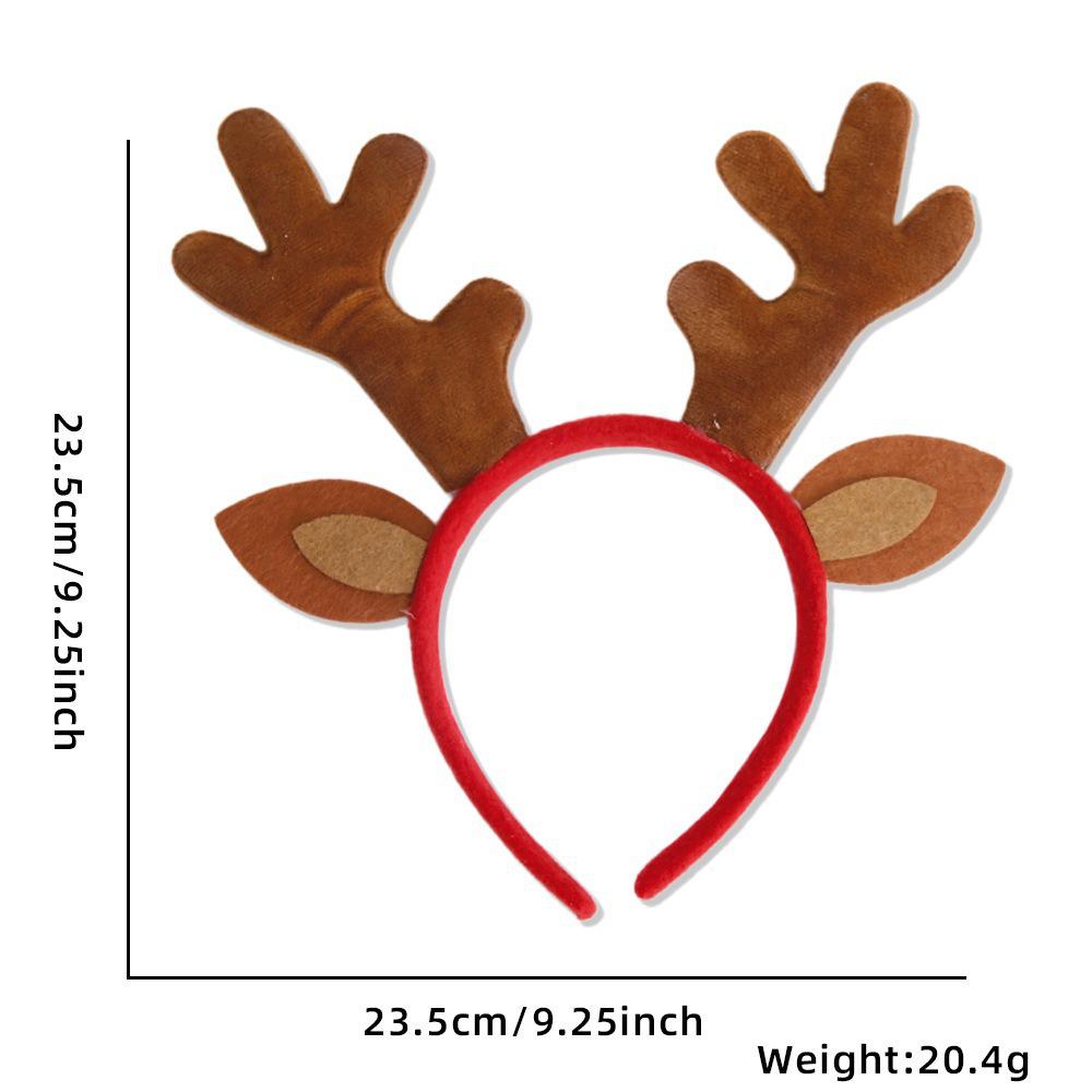 Festive Christmas Headband: Santa Claus, Reindeer & Tree Antler Headpiece for Holiday Parties