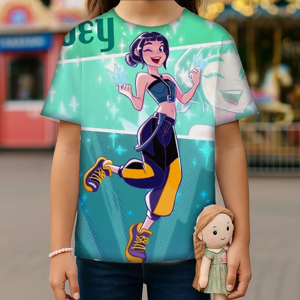 Популярная K-pop футболка с персонажами Demon Slayer на лето 2025 идеальный топ для девушек-фанаток 100 1260₽