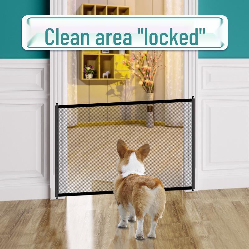 Portable Foldable Dog Fence: Punch-Free Pet Safety Net for Home